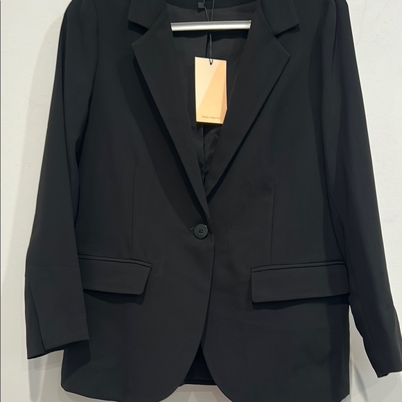 Of Mercer New York Black Blazer single button size 6 women’s new with tags - Picture 3 of 6